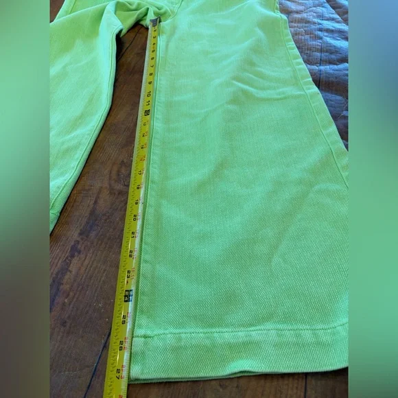 Urban Outfitters Lime Green Wide-Leg Pants - Picture 8 of 8
